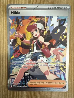 Hilda 171/086 Special Illustration Rare Pokemon Card TCG 2025 White Flare SIR NM - Image 1