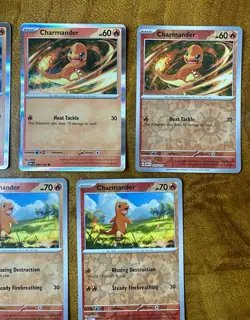 (7) Charmander Charmeleon Pokemon Card Lot Rare Reverse Holo & Holo TCG - Image 3