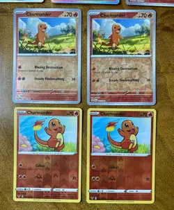 (7) Charmander Charmeleon Pokemon Card Lot Rare Reverse Holo & Holo TCG - Image 4