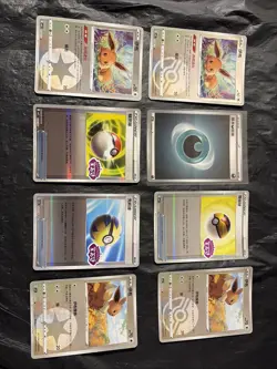 Pokemon Gem Pack Vol.2 eeveelutions Lot Of 8 Cards With Stamped Trainer Cards - Image 1