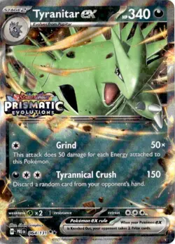 Tyranitar ex (Prismatic Evolutions Stamp) Double Rare Miscellaneous Cards & Prod - Image 1