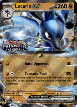 Lucario ex (Prismatic Evolutions Stamp) Double Rare Miscellaneous Cards & Produc - Image 1