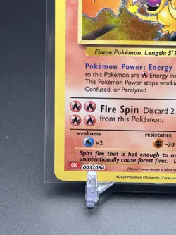Charizard 003/034 Pokemon Trading Card Game Classic Holo Mint - Image 4