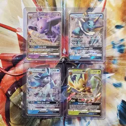 Espeon GX + Vaporeon GX + Glaceon GX + Leafeon GX - Pokemon Cards - Lot #392 - Image 1