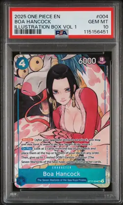 One Piece Illustration Box Promo Cards Vol 1 & 2 Sequential PSA 10 Set Nami Boa - Image 2
