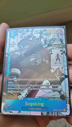One Piece Card Game Sogeking OP03-122 SEC Manga Rare Pillars of Strength Alt Art - Image 2