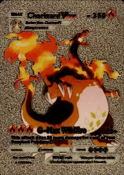 Charizard VMAX Gold Foil Fan Art Display Card 143/293 NM - Image 1