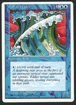 ***Wall of Water*** MTG Alternate 4th Edition Magic Kid Icarus - Image 1