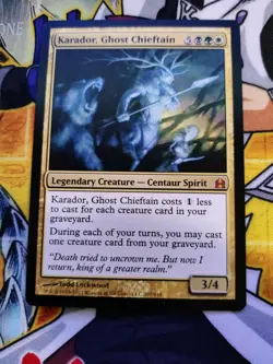 KARADOR, GHOST CHIEFTAIN Magic the Gathering MTG Commander 2011 mythic rare NM - Image 1
