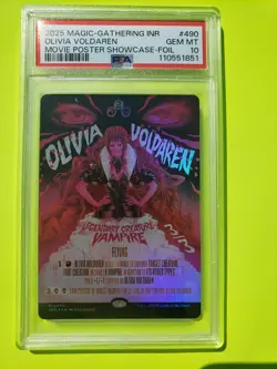 MTG INNISTRAD REMASTERED MOVIE POSTER SC-FOIL OLIVIA VOLDAREN PSA 10 - Image 1