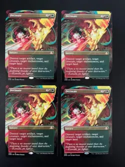 MTG- Decimate x4 - Dominaria Remastered - Borderless - Image 1
