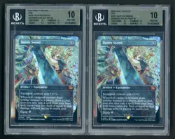 Lot (2) 2025 MTG Final Fantasy Buster Sword 0351 Borderless Foil BGS 10 PRISTINE - Image 1