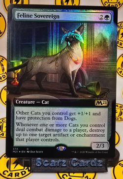 Feline Sovereign (Extended Art) Core Set 2021 Foil - Image 1