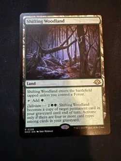MTG Shifting Woodland, NM-Mint, English Modern Horizons 3 - Image 1