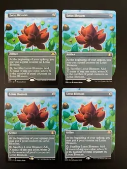 MTG- Lotus Blossom x4 - Dominaria Remastered - Borderless - Image 1