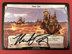 ***Naar Isle Plane Signed*** MTG Planechase Mark Zug Magic Kid Icarus - Image 1