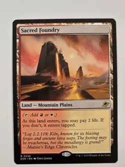 Sacred Foundry R0256 Regular Edge of Eternities Magic the Gathering NM - Image 1