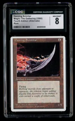 ***CGC 8 Dancing Scimitar*** MTG Alternate 4th Edition Magic Kid Icarus - Image 1