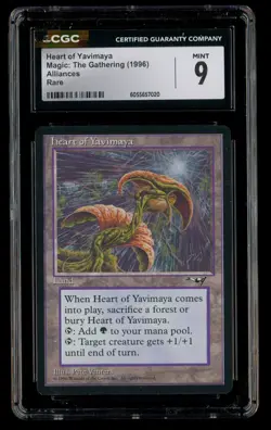 ***CGC 9 Heart of Yavimaya*** MTG Alliances Magic Kid Icarus - Image 1