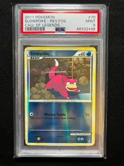 Slowpoke 2011 Call of Legends Reverse holo - POKEMON - #70 - PSA 9 - Image 1