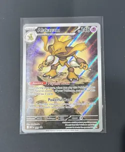 2025 Pokemon Mega Evolution #009 Alakazam Black Star Promo - Image 1