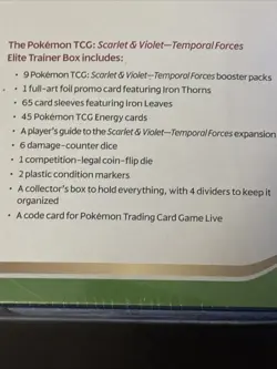 Pokemon Scarlet & Violet Temporal Forces Elite Trainer Box ETB FACTORY SEALED - Image 4