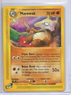 Pokemon Aquapolis Marowak #054/147 Uncommon Vintage E-Reader - Image 1