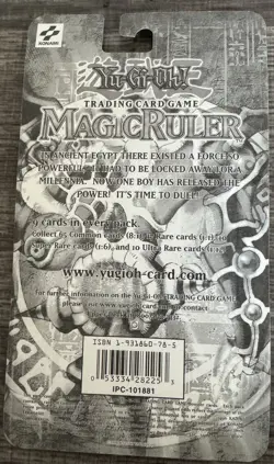 2002 Original Magic Ruler Blister Pack - Yu-Gi-Oh! Blister Pack NEW - Image 2