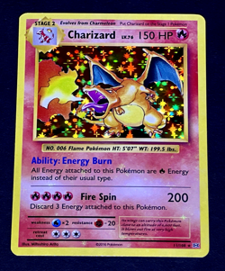 2016 Pokemon CHARIZARD Evolutions HOLO BLEED Misprint ERROR Card 11/108 XY Rare - Image 1