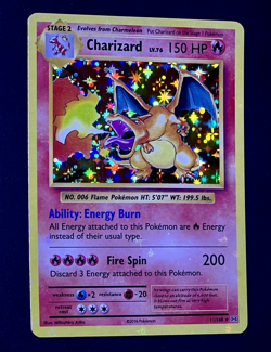 2016 Pokemon CHARIZARD Evolutions HOLO BLEED Misprint ERROR Card 11/108 XY Rare - Image 5