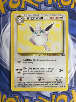 Wigglytuff 32/64 Pokemon Jungle Rare Pokemon card MP WOTC Non Holo - Image 1