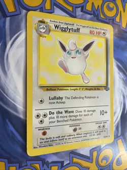 Wigglytuff 32/64 Pokemon Jungle Rare Pokemon card MP WOTC Non Holo - Image 2