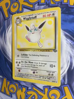 Wigglytuff 32/64 Pokemon Jungle Rare Pokemon card MP WOTC Non Holo - Image 3