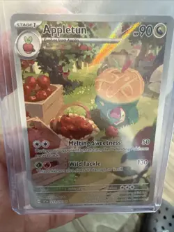 Pokemon TCG Appletun 211/191 Surging Sparks Full Art Holo Card Illustration Rare - Image 1
