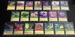 Disney Lorcana The Lion King Theme 20 Card Lot Simba/Nala/Mufasa/Scar/Rafiki/Ed - Image 1