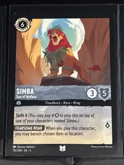 Disney Lorcana The Lion King Theme 20 Card Lot Simba/Nala/Mufasa/Scar/Rafiki/Ed - Image 5
