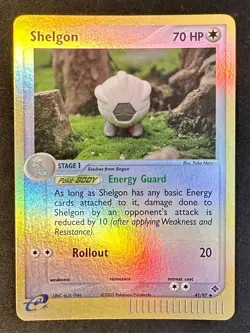 Shelgon 41/97 2003 EX Dragon Pokemon Card TCG Yuka Morii Reverse Holo - Nm/Vlp - Image 1