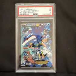 Pokemon TCG Team Aqua's Kyogre-EX Double Crisis Holo Card 6/34 PSA 1 - Image 3