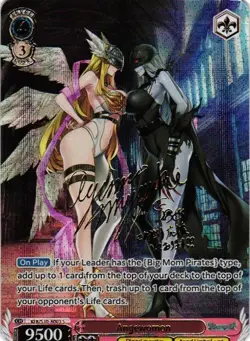 ANGEWOMON GOLD SIGNATURE Custom ART WEISS SCHWARZ Collectible Card - Image 1