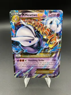 Mewtwo Mega EX Ultra Rare Holo Card 63/162 XY: Breakthrough Pokemon TCG - Image 1