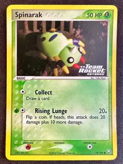 Spinarak 78/109 EX Team Rocket Returns Pokemon Card Reverse Holo Common - Nm/Vlp - Image 1