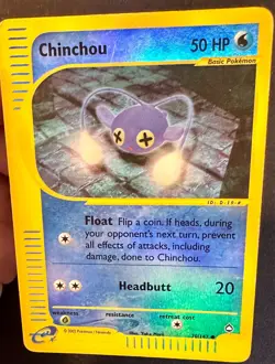 Chinchou 70/147 2002 Aquapolis Set Pokemon Card Vintage WOTC Reverse Holo - Mp - Image 3