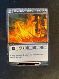 Gladiator's Fire - Chaotic Card - Alliances Unraveled Attack - Image 1