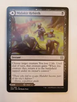 1 x Malakir Rebirth / Malakir Mire - ZNR - LP - MTG Magic Card - Image 1