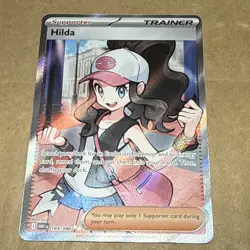 Hilda 164/086 Full Art Ultra Rare White Flare Holo Pokemon TCG Card - Image 1