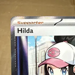 Hilda 164/086 Full Art Ultra Rare White Flare Holo Pokemon TCG Card - Image 3