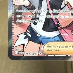 Hilda 164/086 Full Art Ultra Rare White Flare Holo Pokemon TCG Card - Image 5