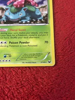 Venusaur 3/108 Dark Explorers Holo Pokemon Card Played - Image 3
