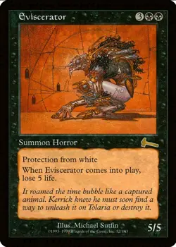 X 1 Eviscerator NM Urza's Legacy ULG 052 MTG Magic The Gathering - Image 1