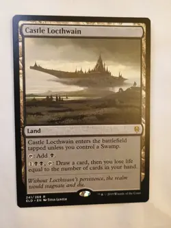 MTG Castle Locthwain NON-foil Throne of Eldraine 241 Rare NM ELD Magic - Image 1